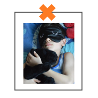 Slaapmasker oogjes zwart